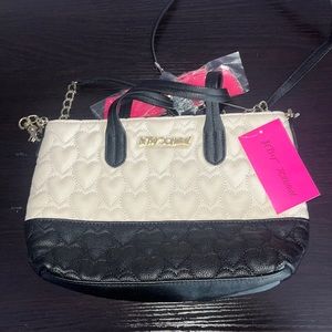 NWT Cream colored Betsy Johnson handbag